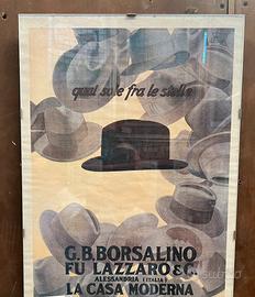 Stampa pubblicitaria Borsalino La casa Moderna