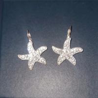 Orecchini in argento, a stella marina