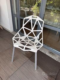 One Sedia Alluminio/Bianco - MAGIS