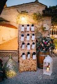 Pupitre artigianale per tableau de mariage/eventi