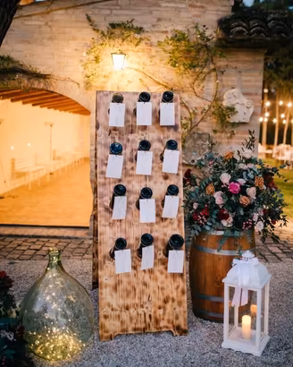 Pupitre artigianale per tableau de mariage/eventi