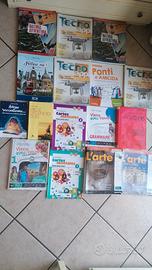 Libri scolastici Prima, Seconda e Terza Media 