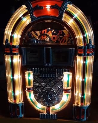 Radio jukebox Wurlitzer stile anni 50