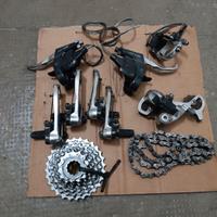 Gruppo Retro Vintage Shimano Deore XT M739 3x8v