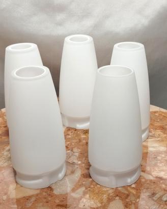 Set 5 vetro di ricambio diffusore paralume a cono