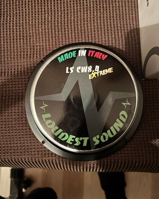 Due coppie di woofer loudest sound 8.extreme