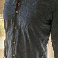 Camicia uomo NARA blu damascata