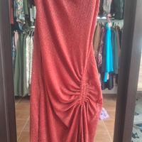 abito lungo rosso l/xl