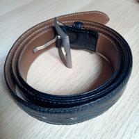 Cintura in coccodrillo nera