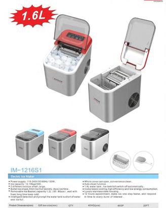 MACCHINA DEL GHIACCIO PORTATILE 1.6L
