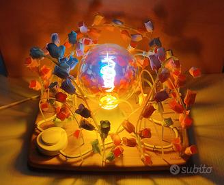 Lampada da interno arcobaleno, fiori colorati