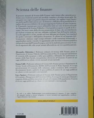 Scienza delle finanze, seconda edizione, UTET