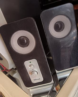 Coppia mini Casse Acustiche USB