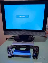 TV 19" + Lettore dvd/divx