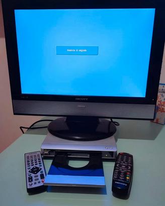 TV 19" + Lettore dvd/divx