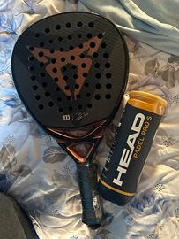 Racchetta padel wilson + pallina