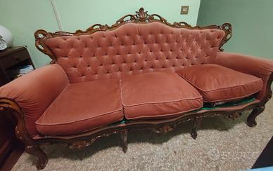 divano stile barocco