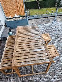 Tavolo in legno completo 