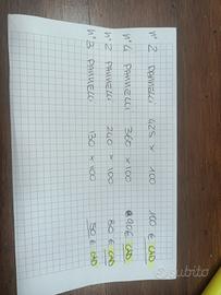 Varie misure  come da foto 