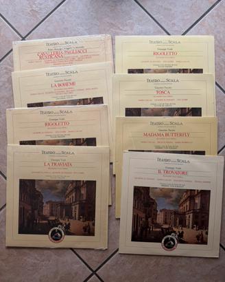 Lotto 8 vinili LP Teatro alla scala Bicentenario M