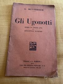 Libretto Opera Gli Ugonotti (Ed. Barion)