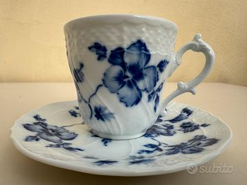 Tazzine da caffè Rchard  Ginori decoro rose blu