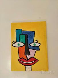 QUADRO DIPINTO A MANO ACRILICO SU TELA 40x30