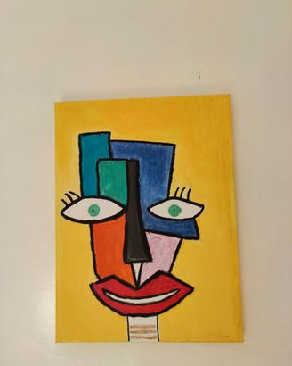 QUADRO DIPINTO A MANO ACRILICO SU TELA 40x30