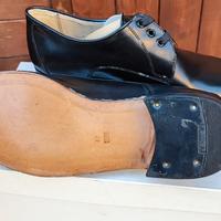 scarpe nere basse vera pelle in uso polizia ita