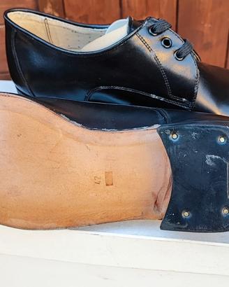 scarpe nere basse vera pelle in uso polizia ita