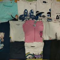 Lotto abbigliamento bimba 7/9 anni Chicco,Primigi