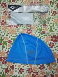 Cuffia Arena Nuoto Azzurra Con Custodia 