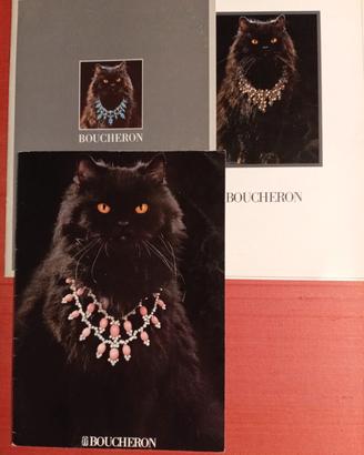 Lotto 3 cataloghi  BOUCHERON Il gatto Wladimir 