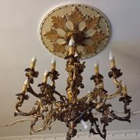 lampadario in ottone