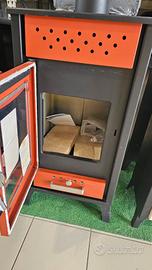 Stufa Legna 15kw SCALDA 170mq  PIETRA REFRATTARIA 