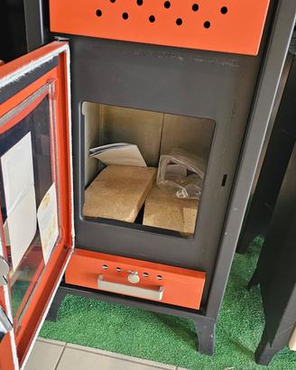 Stufa Legna 15kw SCALDA 170mq  PIETRA REFRATTARIA 