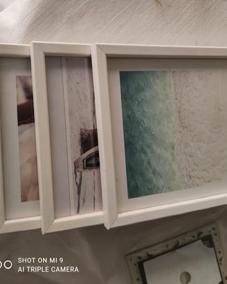 3 cornici bianche 20x 30