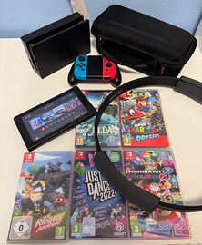 Nintendo Switch + 5 Giochi + Ring Fit