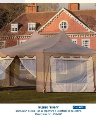 Gazebo Dubai mt. 5,00x6,80 nuovo
