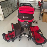 Passeggino Trio Concord Sleeper 2.0 rosso/nero