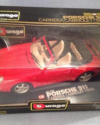 Modellino BBurago Porsche 911 Carrera Cabriolet 94