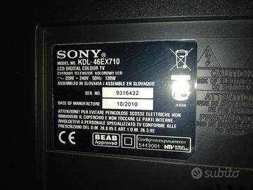 Televisione Sony 46 pollici