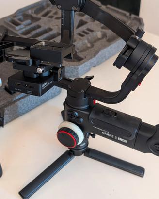 Zhiyun Crane 3 Lab + Q2 Smooth + Microfono RODE