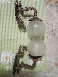 Lampade in ottone d'antiquariato