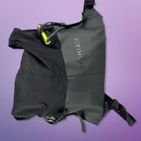 Zaino Premiata roll-top nero tecnico