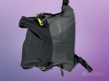 Zaino Premiata roll-top nero tecnico