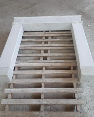 cornice camino marmo carrara