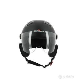 Casco Demi-Jet Dolomiti Nero Opaco Uso Bici – Scot