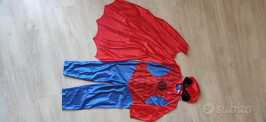 Vestito carnevale uomo ragno età 4/6 anni