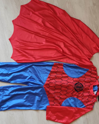 Vestito carnevale uomo ragno età 4/6 anni